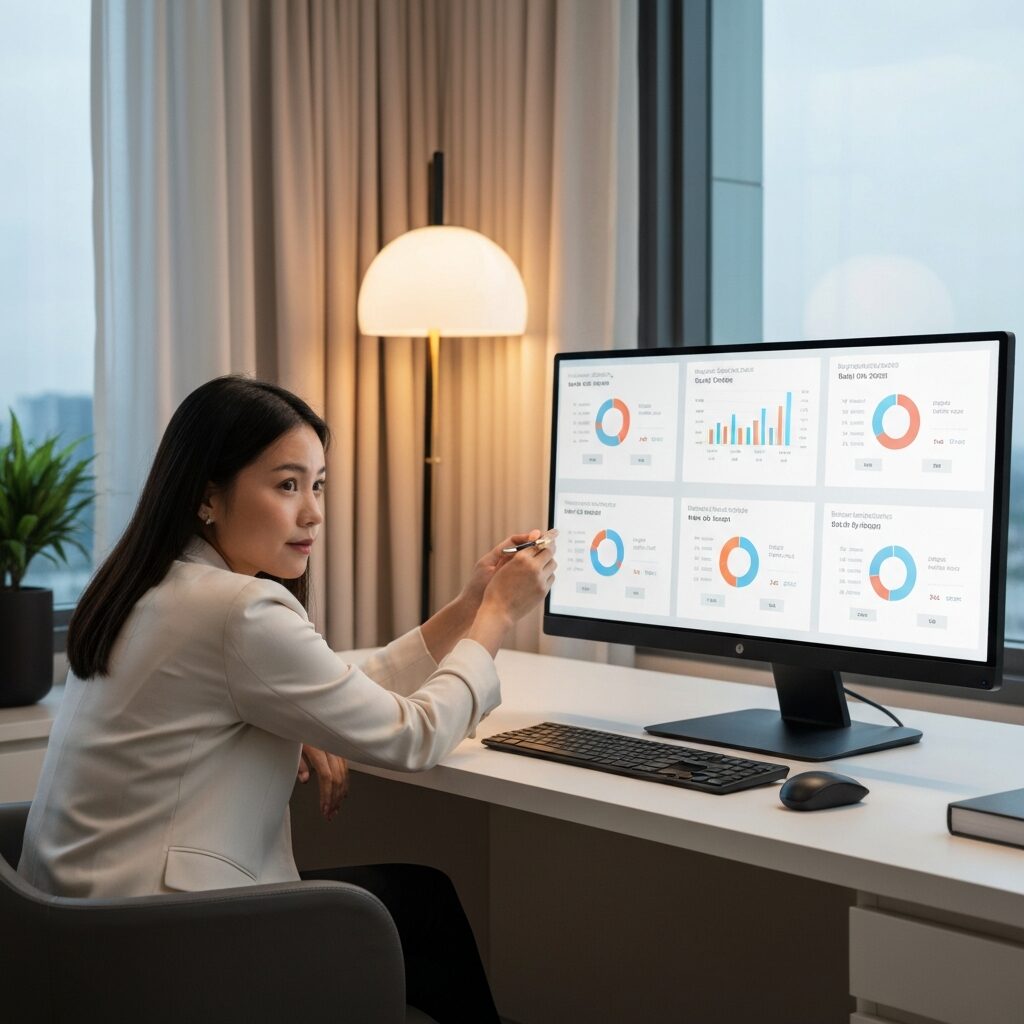 Plusieurs produits financiers sur un écran d'ordinateur