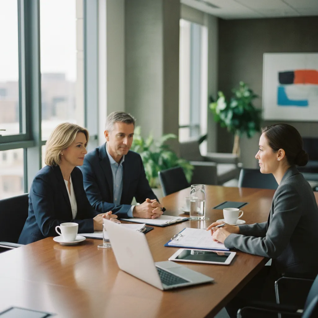 Un conseiller patrimonial aide à définir la stratégie de donation la plus adaptée à chaque famille