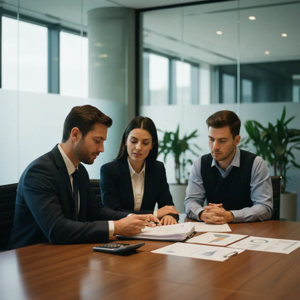 Un conseiller bancaire analyse les conditions d'éligibilité au PTZ avec ses clients