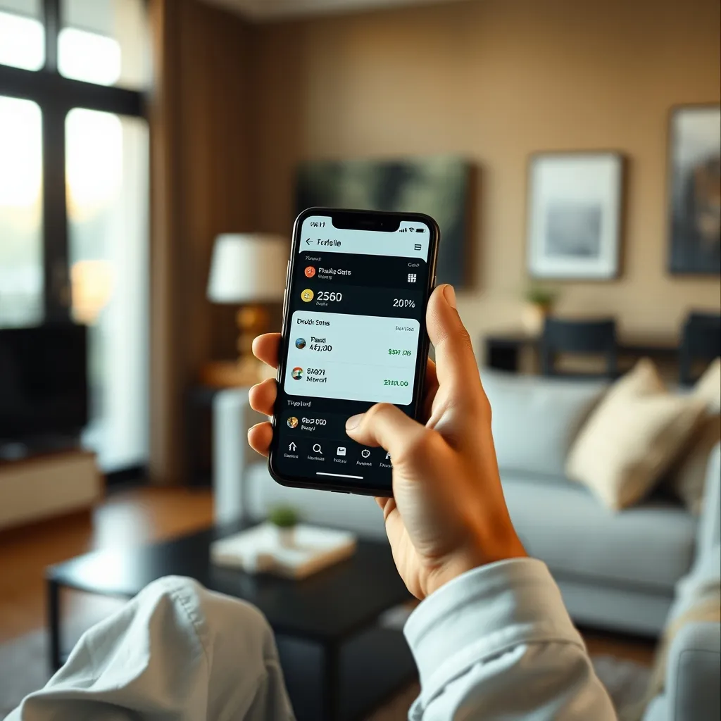 Consultation des dividendes reçus sur l'application mobile de son courtier en ligne