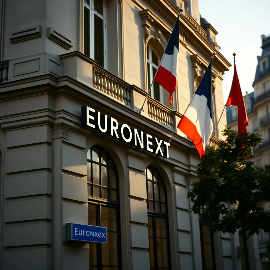 La Bourse de Paris où Vallourec est cotée sur le marché Euronext