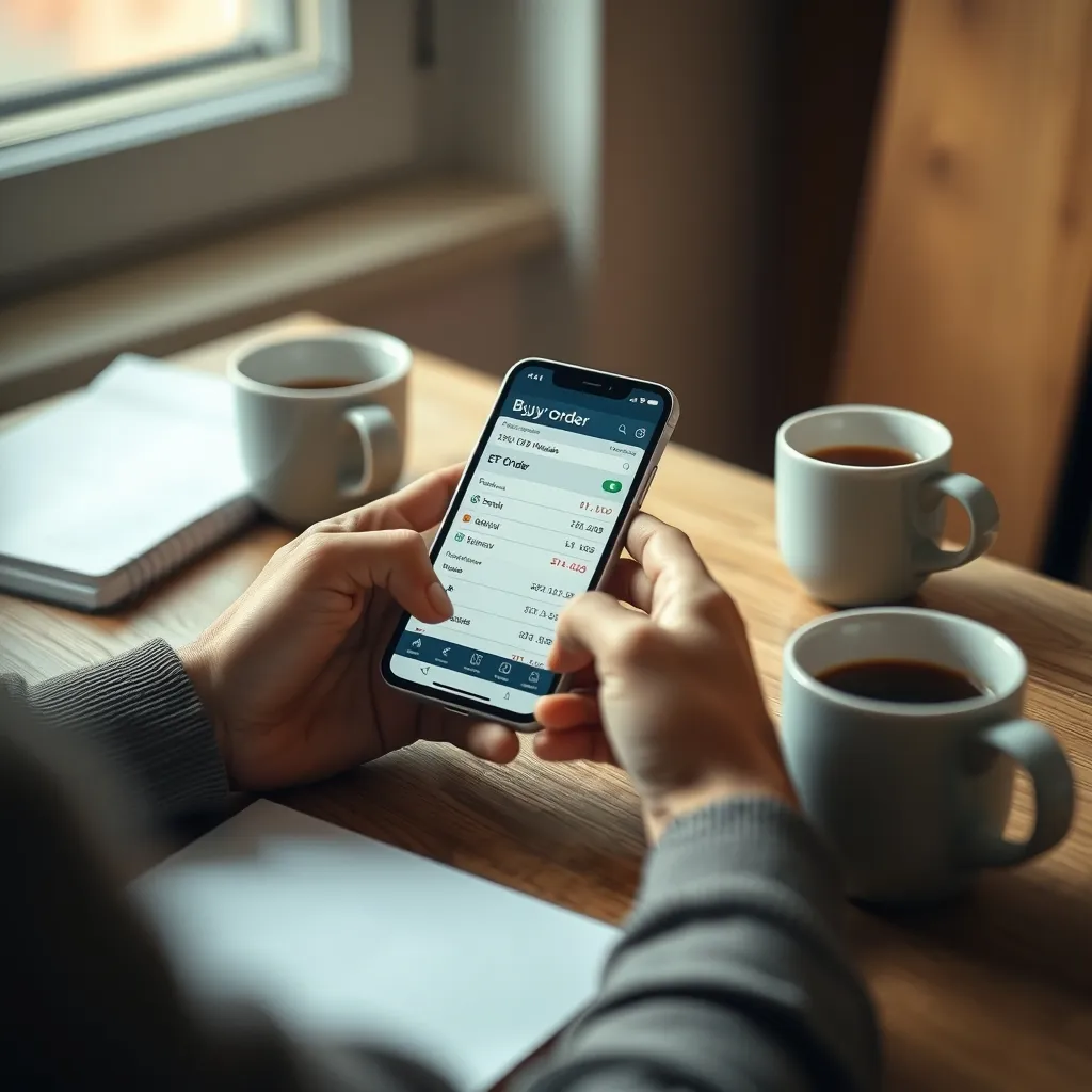 Les courtiers en ligne permettent d'investir dans un ETF quantique en quelques clics depuis un smartphone