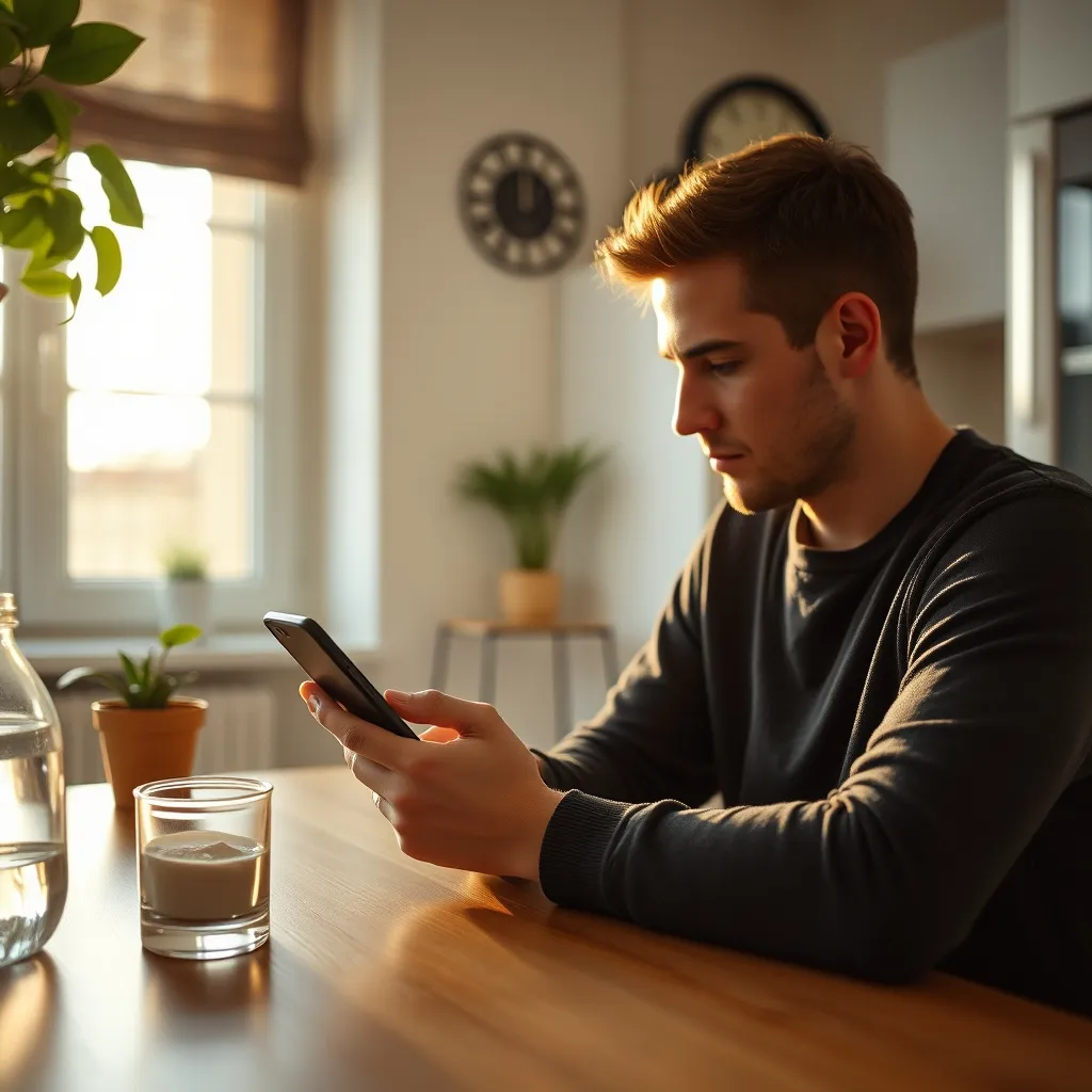 Consultation de l'application bancaire pour vérifier les frais prélevés