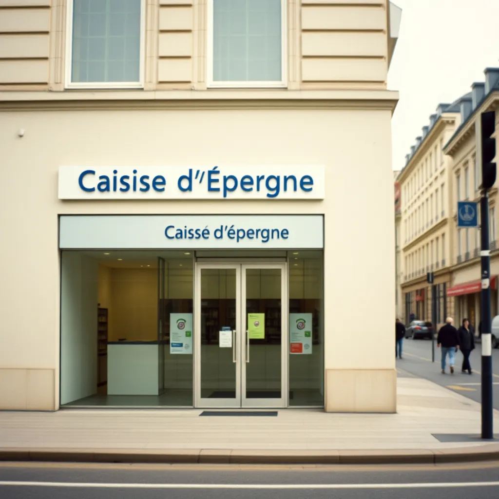 Agence Caisse d'Épargne où négocier ses frais bancaires avec un conseiller