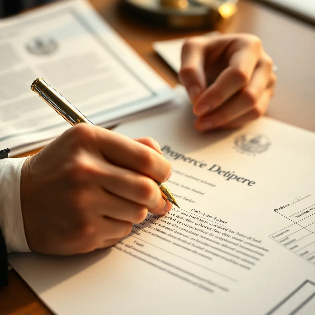 L'acte authentique signé chez le notaire officialise le transfert de propriété