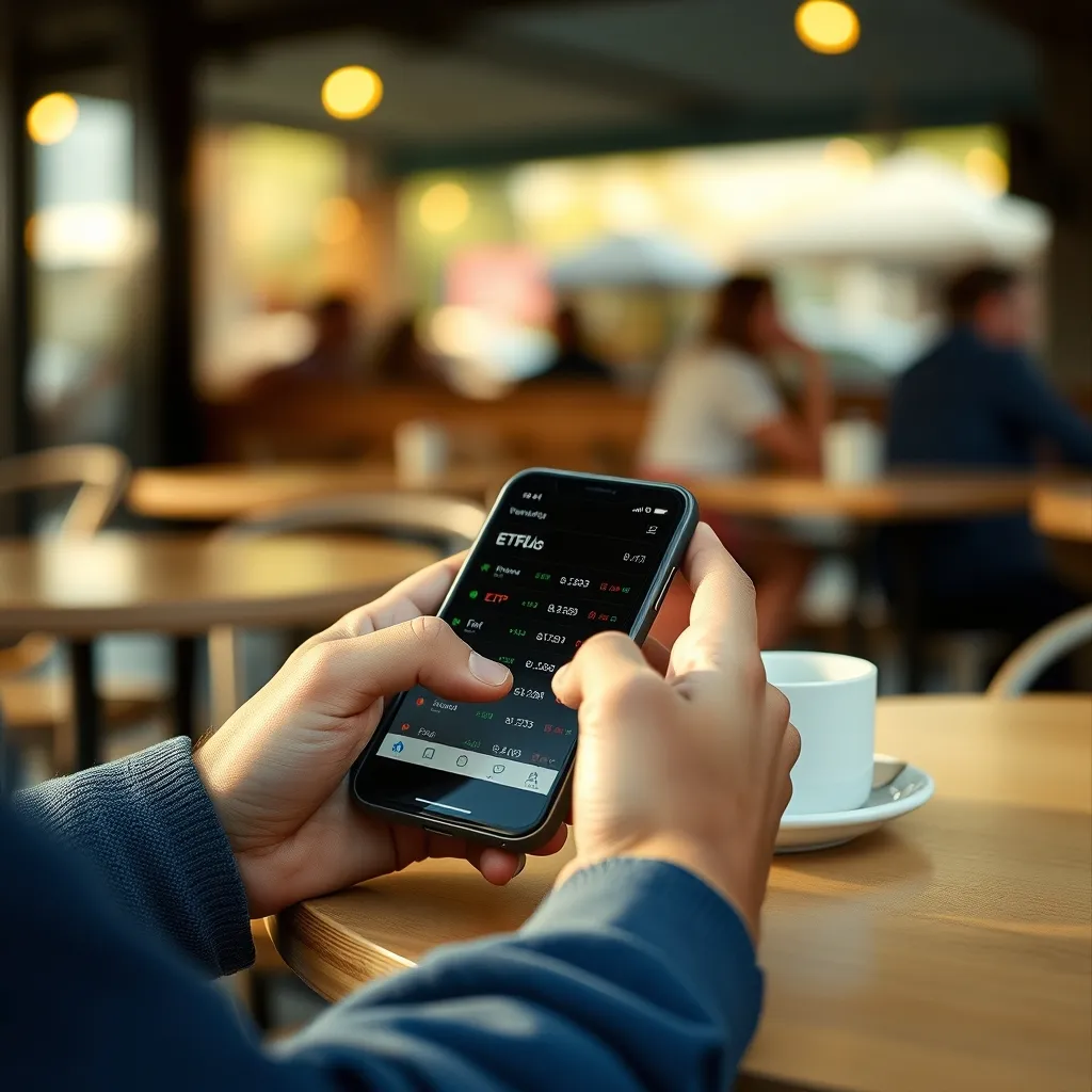 Sélectionner ses ETF PEA depuis une application de courtage en ligne