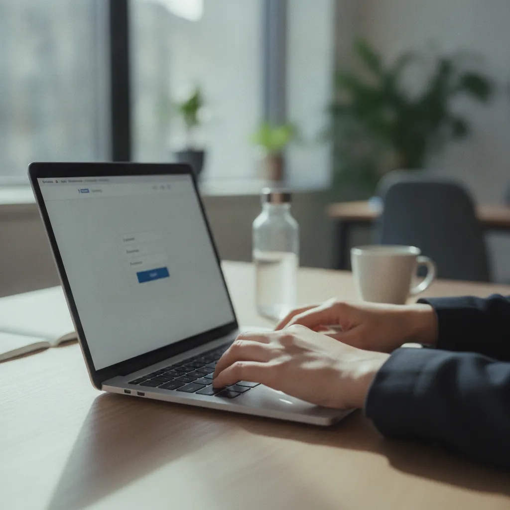 Saisir ses identifiants pour se connecter à l'espace client Business