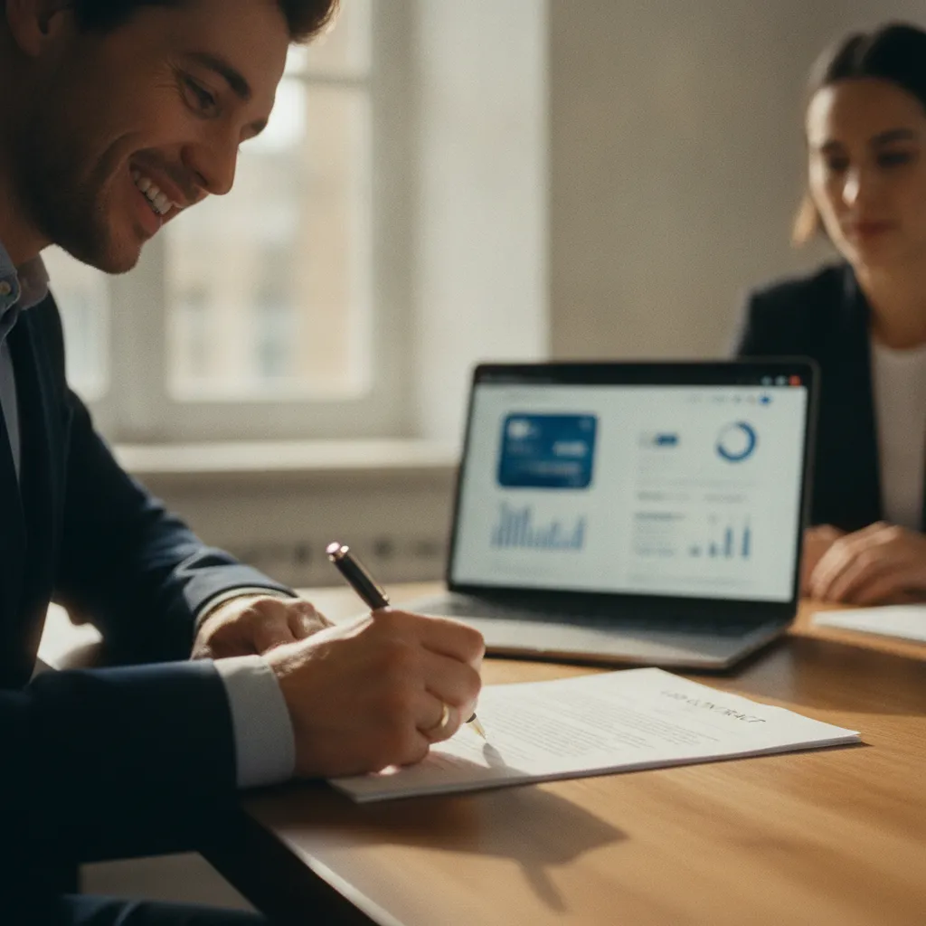 Signature du contrat de prêt personnel au Crédit Mutuel
